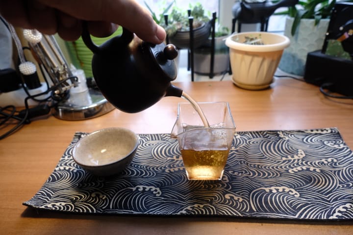 Fun with a camera, teapot and a tea cup